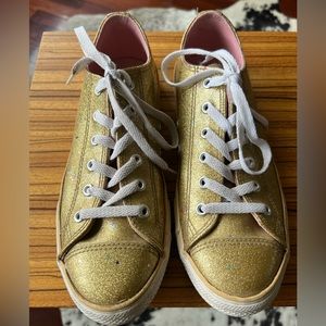 Gold Patent Leather Converse